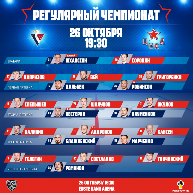 Цска игры хоккей расписание